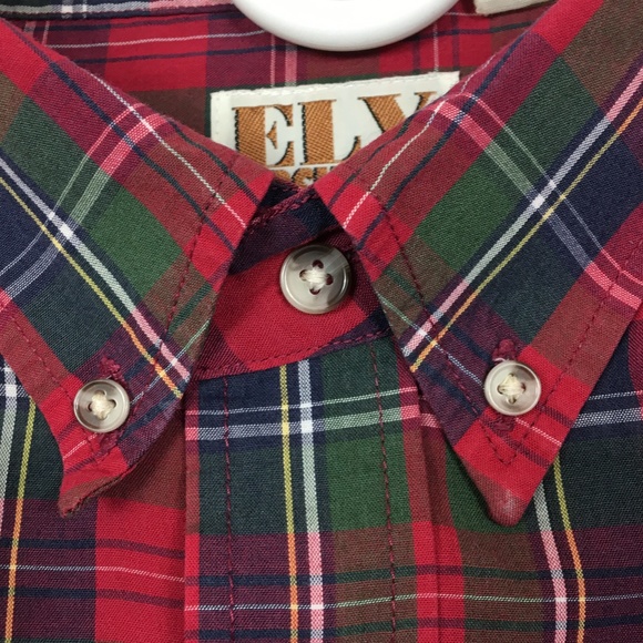 Ely Casuals Mens XL Western Shirt Multicolor Plaid - Picture 3 of 8